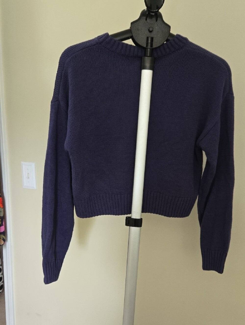 Grayson Threads Navy Bear Sweater with American Flag Motif - Picture 3 of 3